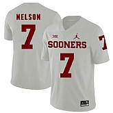 Oklahoma Sooners 7 Corey Nelson White College Football Jersey Dzhi,baseball caps,new era cap wholesale,wholesale hats